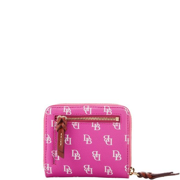 Dooney & Bourke Gretta Small Zip Around Wallet - Fuchsia - Picture 4 of 4
